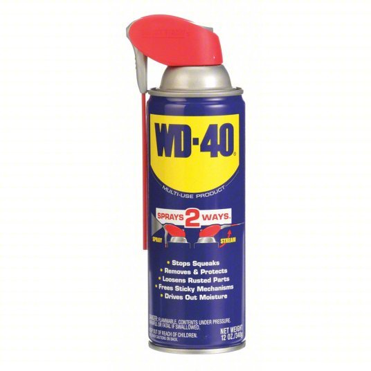 WD-40 490057 General Purpose Lubricant -60° to 300°F, No Additives, 12 oz, Aerosol Can, Amber