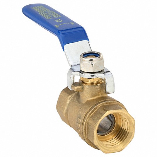 Midwest Controls G-F600-50 Manual Two-Way Ball Valve 1/2 in, Brass, Straight, FNPT x FNPT, Full Port Ball Port, 600 PSI CWP, 150 PSI Steam