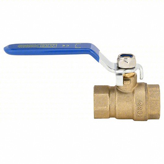 Midwest Control G-F600-100 Manual Two-Way Ball Valve 1 in, Brass, Straight, FNPT x FNPT, Full Port Ball Port 600 PSI CWP, 150 PSI WSP