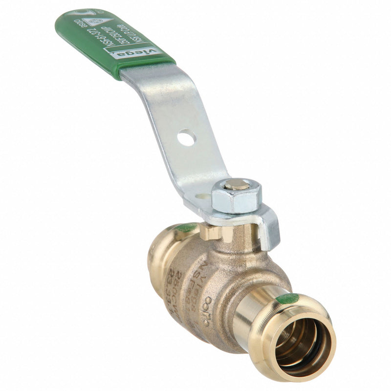 Viega Propress 79920 Manual Two-Way Ball Valve, 1/2 in, Bronze
