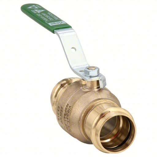 Viega 79935 Ball Valve 1 1/4 in Pipe, Full, 200 psi CWP, 0° to 250°F, Locking Lever Handle, PTFE