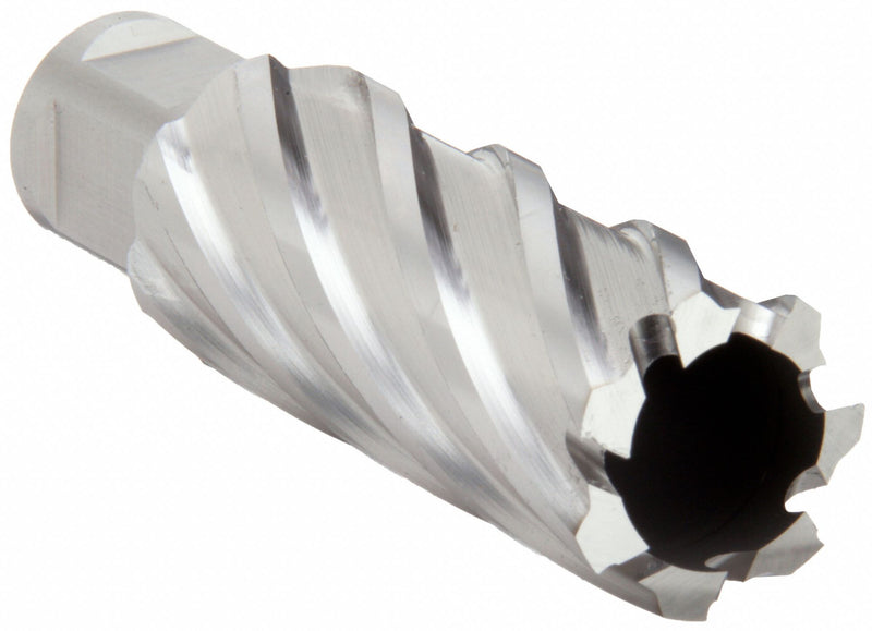 Slugger by Fein 63134269124 Annular Cutter, 1-1/16 in Cutter Dia, 2 in Max Cutting Dp, ID Ground HSS, Bright, Weldon Flat 3/4 in Shank