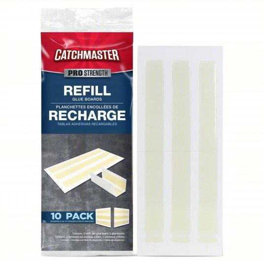 Catchmaster 72TC3R Glue Trap, 1 3/8 in Overall Ht, 5 in Overall Wd, Paperboard, 10 PK