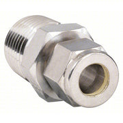Parker 4MTC8N-316 Thermocouple Connector 316 Stainless Steel, Compression x MNPT, For 1/4 in Tube OD