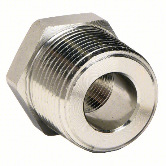Parker 12-8 RB-S Reducing Bushing Carbon Steel, 3/4 in x 1/2 in Fitting Pipe Size, Male NPT x Female NPT