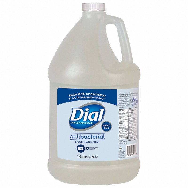 Dial 82838 Hand Soap, Liquid, 1 gal, Jug, Mild Fragrance, Antibacterial, Universal Series, 4 PK