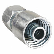Parker 10643-8-8 Hydraulic Crimp Fitting Steel x Steel, Straight, -8 For Hose Dash Size, Female x Genderless