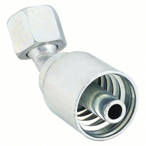 Parker 1J743-16-16 Hydraulic Crimp Fitting Steel x Steel, 45° Elbow, -16 For Hose Dash Size, ORS x Crimp
