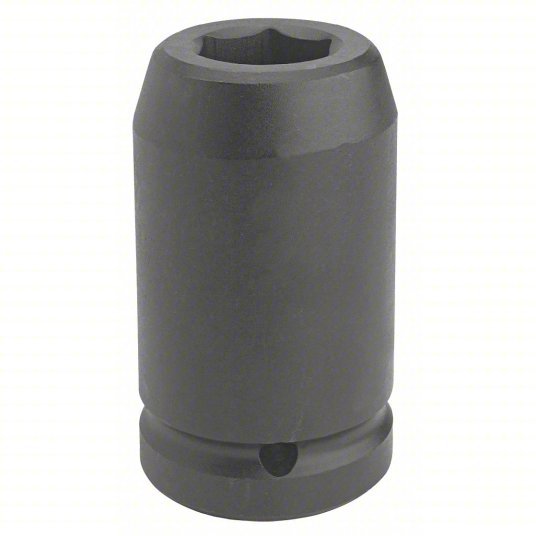 Proto J10050L Impact Socket 1 in Drive Size, 3 1/8 in Socket Size, 6-Point, Deep, Black Oxide