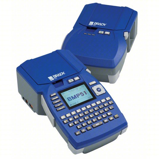 Brady BMP51 Handheld Label Printer: Wi-Fi Connected, 1-1/2", 300 dpi Printhead Resolution, 3 5/8 in Overall Lg