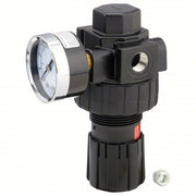 Parker 06R218AC Compressed Air Regulator Zinc, 3/8 in NPT, 60 cfm, 2 psi to 125 psi, 125 psi Max Op Pressure