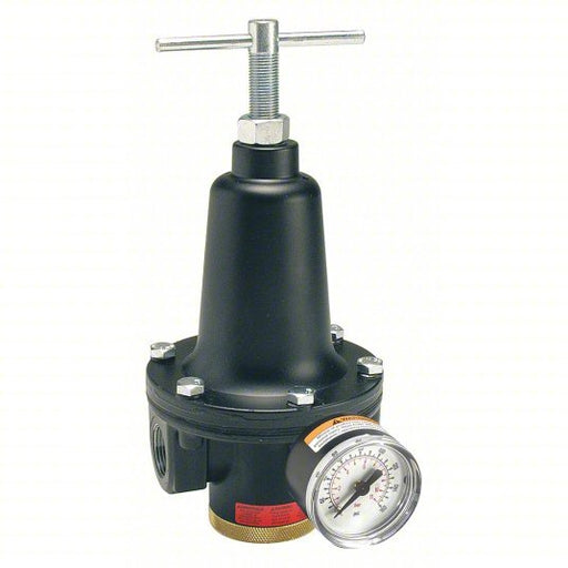 Parker R119-04CG Compressed Air Regulator Zinc, 1/2 in NPT, 150 cfm, 2 psi to 125 psi, Screwdriver