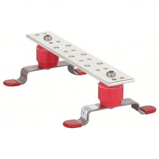 Panduit GB2B0306TPI-1 Grounding Busbar Copper, 12 in Grounding Bar Lg, (3) 3/8 in/(6) 1/4 in Grounding Bar Holes and Size