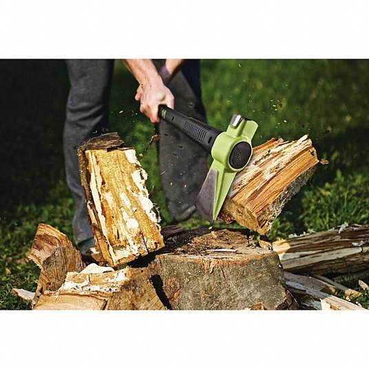 Wilton 50836 Splitting Maul 38 in Overall Lg, 3 3/4 in Cutting Edge Lg, 8 lb Head Wt, Steel, Rubber
