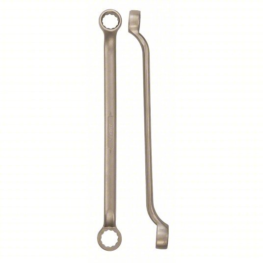 Ampco W-3271 Box End Wrench Natural, 1 7/16 in_1 5/8 in Head Size, 19 1/4 in Overall Lg, Offset