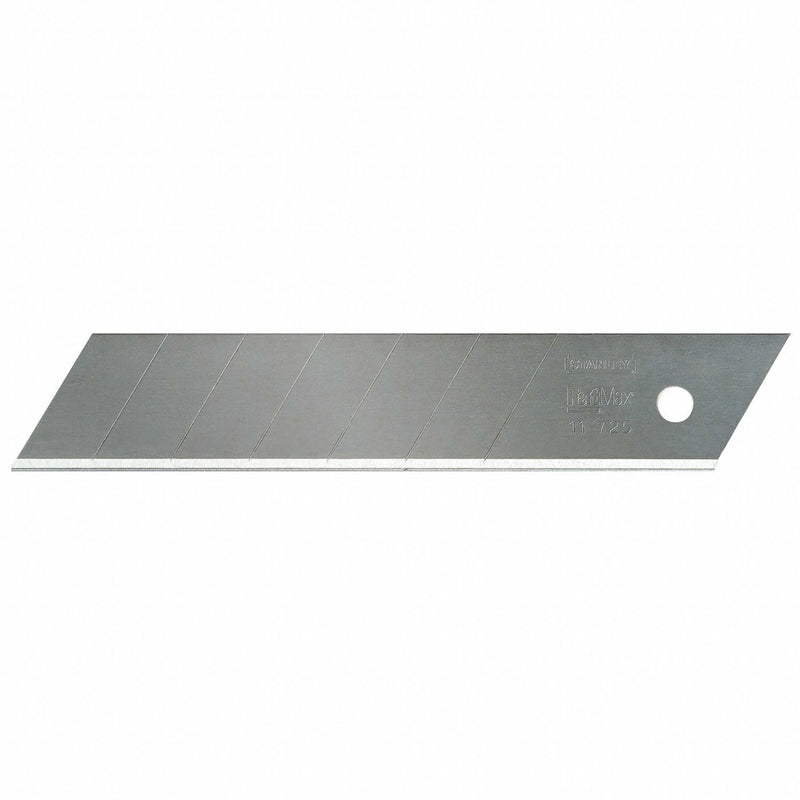 Stanley 11-725L Snap-Off Blade, 5 1/2 in Blade Lg, 1 in Blade Wd, 0.02 in Blade Thick, 7 Segments, 20 PK