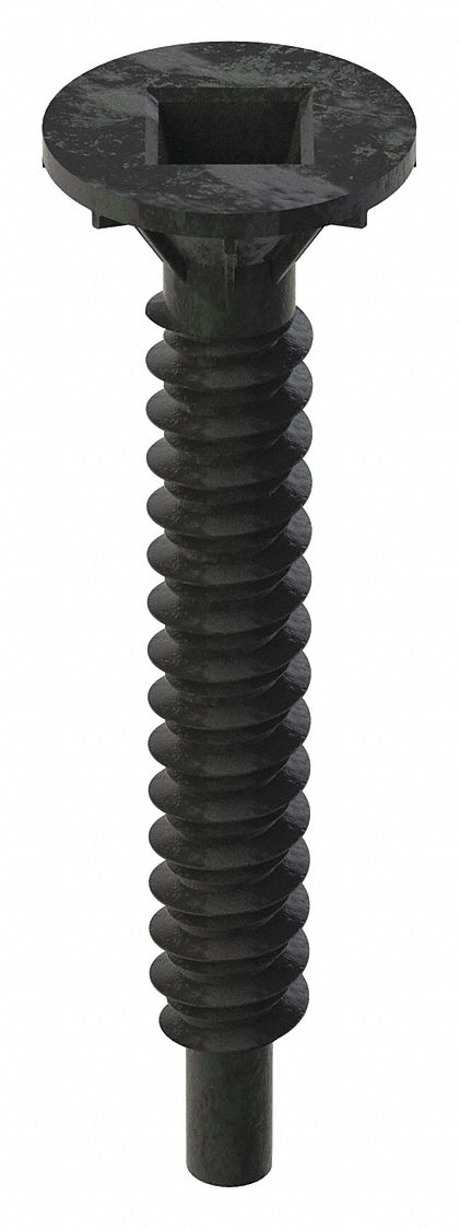 Senco 08T125W Multi-Material Screw, #8 Screw Size, 1-1/4 in Lg, Steel, Plain, Flat, 1,000 PK