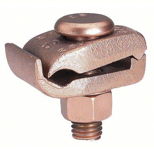 Burndy GB26 Grounding Connector Copper, 1/4 in Bar, 1 Grounding Wires, 15/16 in Overall Lg