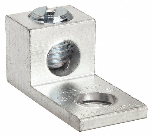 Burndy KA6U Mechanical Connector, For Wire Size 14 AWG – 6 AWG, 1 Wire Terminations, For Stud Size 1/4 in