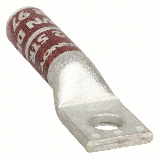 Burndy YA2C One-Hole Lug Compression Connector 2 AWG Max Wire Size, 5/16 in Stud Size, HYLUG
