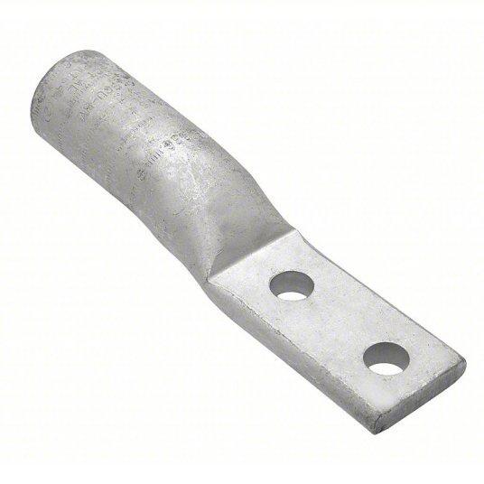 Burndy YA28A5 Two-Hole Lug Compression Connector 4/0 AWG Max Wire Size, 1/2 in Stud Size, 1 5/8 in Strip Lg