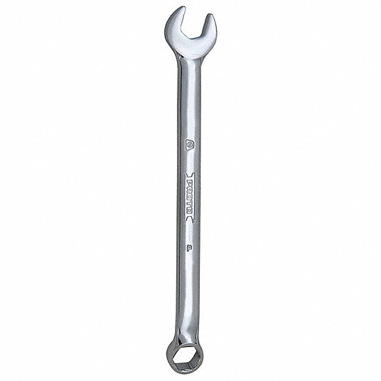Proto J1218H-T500 Combination Wrench Alloy Steel, Chrome, 9/16 in Head Size, 5 1/2 in Overall Lg, Offset, Hex