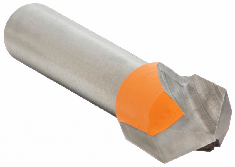 CMT 815.095.11 V-Groove Cut Profile Router Bit, Fractional Inch, Carbide Tipped, 3/8 in Cutter Dia, 2 Flutes
