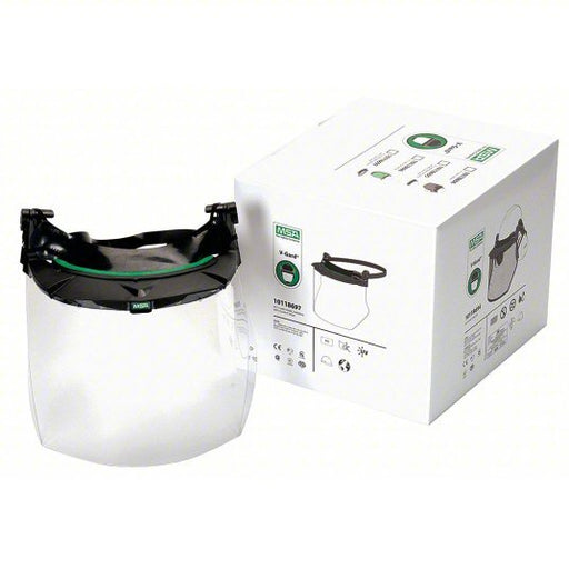 MSA 10118697 Faceshield Bracket and Visor Clear, Polycarbonate, Dielectric Protection, 17 in Visor Ht