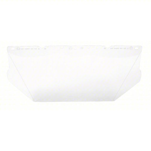 MSA 10115836 Faceshield Visor Clear, Anti-Fog /Anti-Scratch, Polycarbonate, 8 in Visor Ht, 17 in Visor Wd