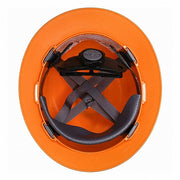 MSA 496075 Hard Hat Orange, No Graphics, Ratchet (4-Point), Pinlock, Polyethylene, Side-Slots, Solid