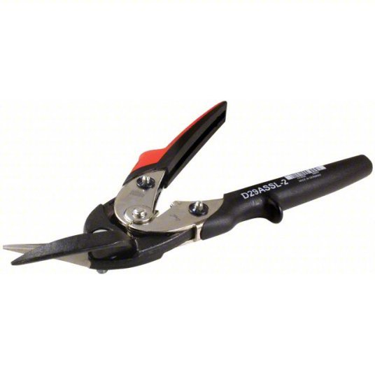 Bessey D29ASSL-2 Aviation Snip Left, 10 1/4 in Overall Lg, 2 in Cutting Lg, Steel, Plastic