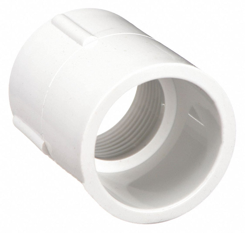 Approved Vendor 435012 PVC Pipe Adapter, 1-1/4 in