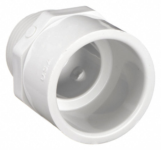 Approved Vendor 436015 PVC Pipe Adapter, 1-1/2 in