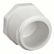 Redwood 450010 Hex Head Plug 1 in Fitting Pipe Size, Schedule 40, Male NPT, 450 psi, White