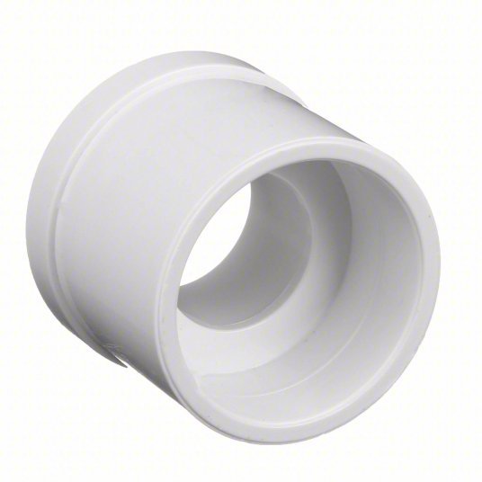 Lasco 437168 Reducing Bushing 1 1/4 in x 1 in Fitting Pipe Size, Schedule 40, Male Spigot x Female Socket, White