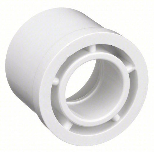 Lasco 437168 Reducing Bushing 1 1/4 in x 1 in Fitting Pipe Size, Schedule 40, Male Spigot x Female Socket, White