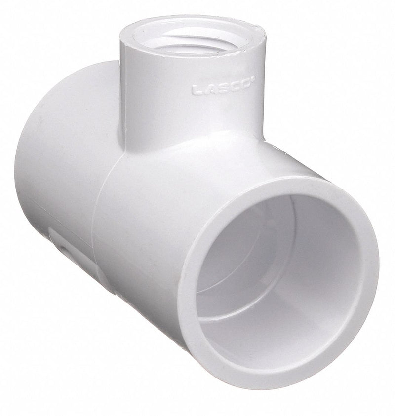 Approved Vendor 402248 PVC Reducing Tee, Schedule 40, 2 in x 2 in x 3/4 in