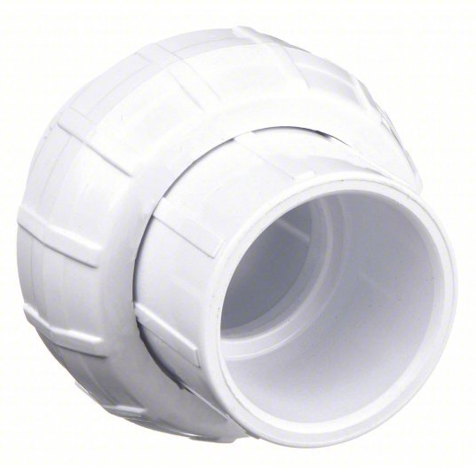 Redwood 457020 Union 2 in x 2 in Fitting Pipe Size, Schedule 40, Female Socket x Female Socket, 280 psi, White