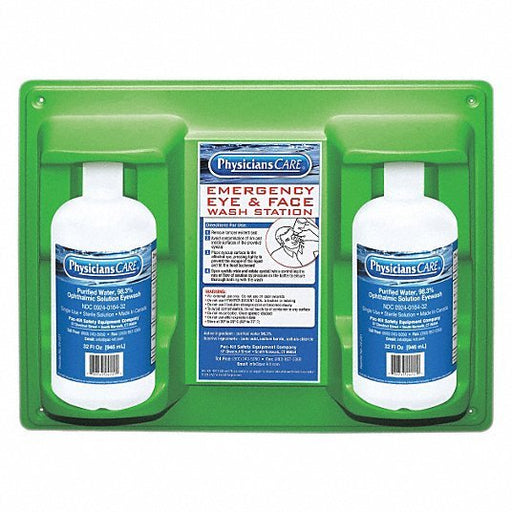Physicians Care 54613 Single Use Eyewash Station 2 No. of Bottles Included, 32 oz Size