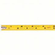 Keson PGT181012V Tape Measure Inch/Engineer's Scale, Nonmagnetic Single Hook Tip, Plastic, 12 ft, Narrow Blade