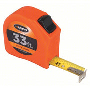Keson PGT1833V Tape Measure Inch, Nonmagnetic Single Hook Tip, Plastic, 33 ft, 8 ft Standout Lg, Std Blade