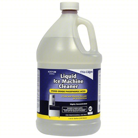 Nu-Calgon 4207-08 Ice Machine Cleaner Nickel Safe, Ice Machines, 1 gal Size, Liquid