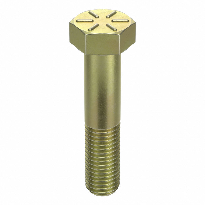 Approved Vendor N04104.075.0350 Hex Head Cap Screw, Steel, Grade 8, Zinc Yellow, 3/4"-10, Coarse, 3 1/2 in lg, Made in USA*, 5 PK