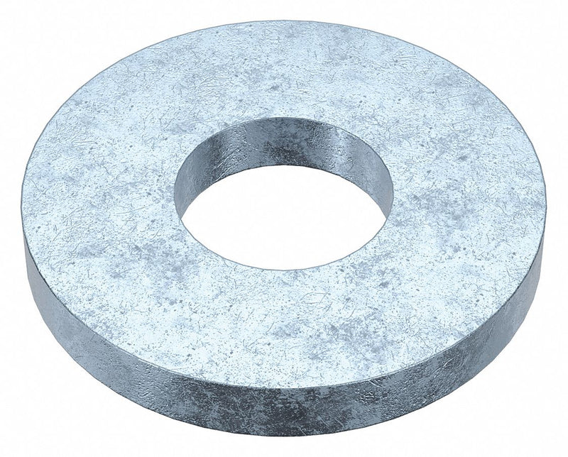 Approved Vendor U38210.025.0100 Large O.D. Oversized Washer, Case Hardened, Zinc Plated, Steel, 1/4 in Screw Sz, 100 PK