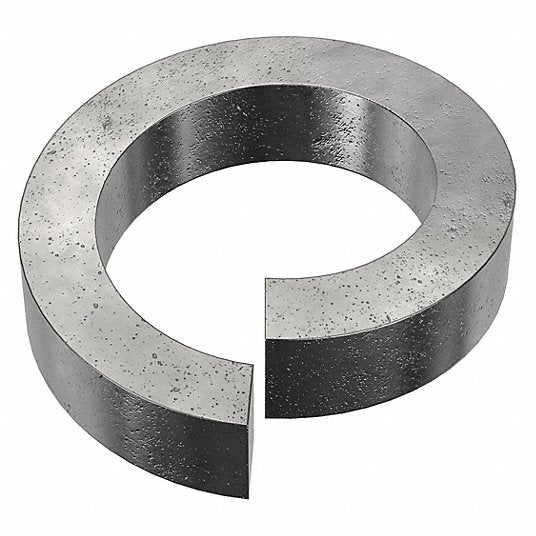 Fabory U37200.062.0001 High Collar Split Lock Washer Case Hardened, Black Oxide, Steel, 5/8 in Screw Sz, 10 PK