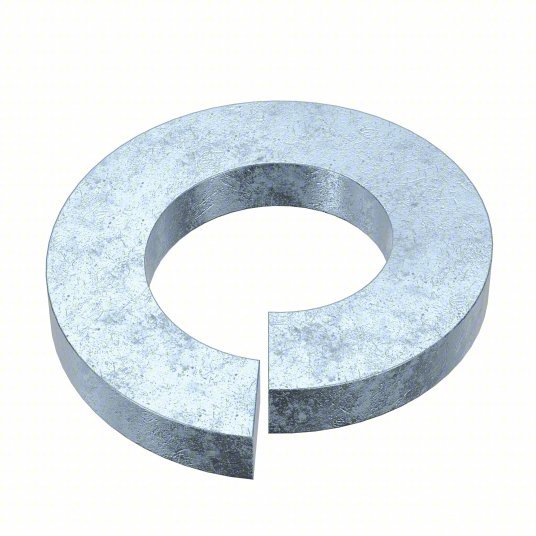 Fabory U37020.037.0001 Split Lock Washer For Screw Size 3/8 in, Split Lock, Steel, Zinc Plated, 0.377 in Inside Dia, 50 PK