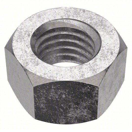 Fabory U55080.050.0001 Hex Nut 1/2"-13 Thread, 3/4 in Hex Wd, 7/16 in Hex Ht, Stainless Steel, 316, Plain, 25 PK
