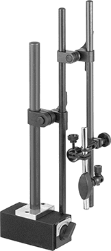 McMaster 2310A104 Rigid-Arm Magnetic-Base Indicator Holder Lug and Stem Mount, with Two 15" Long Fine-Adjustment Arms