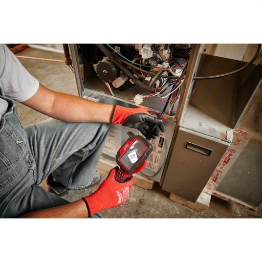 Milwaukee 2323-21 Inspection Camera 480 x 272, 4 ft Shaft Lg, 0.32 in Shaft Dia, 10 mm Camera Dia, Fixed