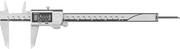 McMaster 2340A29 Coolant-Resistant Mitutoyo Digital Calipers, with Certificate and Data Output, Model 500-763-20, 0" to 8" Range